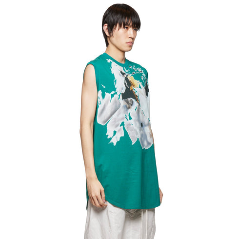 JULIUS 868CPM2 Viridian / Stan Graphic Sleeve Less Tops